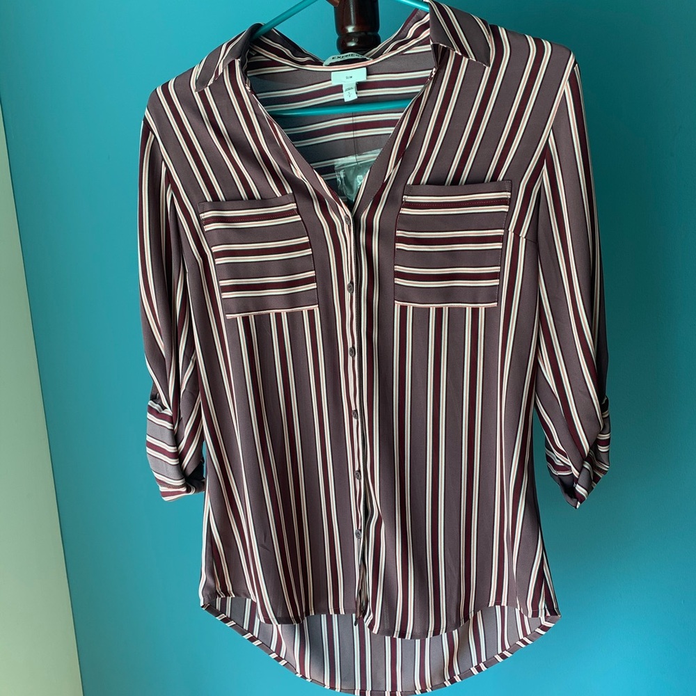 Express Slim Fit Portofino Shirt Small *Brand New
